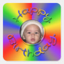 Search for rainbow happy birthday stickers Colourful