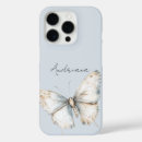 Search for pretty blue butterflies iphone cases White