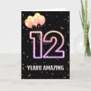 Search for 12th birthday cards Black