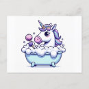 Search for bathtub postcards Unicorn