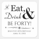 Search for black envelope seals 40th birthday