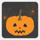 Search for scary spider stickers Pumpkin