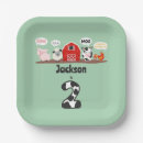 Search for farm birthday plates Oink baa moo