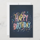 Search for chalk birthday invitations Colourful