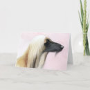 Search for afghan hound cards Watercolor