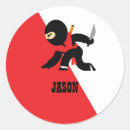 Search for red ninja stickers Karate
