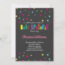 Search for rainbow colours invitations Baby sprinkle