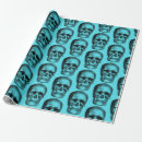 Search for skull christmas wrapping paper Vintage