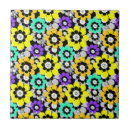 Search for yellow daisy tiles Retro