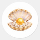 Search for white seashell stickers Marine life