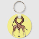 Search for love giraffe key rings Heart