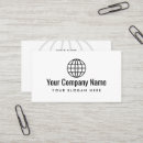 Search for globe business cards Earth
