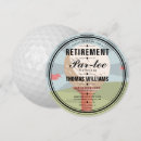 Search for golf retirement invitations Farewell party