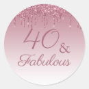 Search for 40 and fabulous stickers Pink