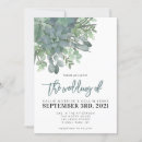 Search for watercolor rustic wedding invitations Eucalyptus