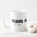 Search for mom est mugs Typography