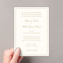 Search for gold border wedding invitations Simple