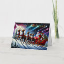 Search for santa sleigh reindeer cards Winter wonderland