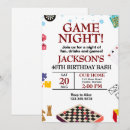 Search for game night birthday invitations Party