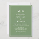 Search for black green white wedding invitations Modern