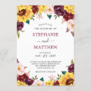Search for sunflower and red rose wedding invitations Rustic