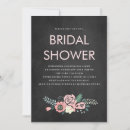 Search for blackboard bridal bridal shower invitations Vintage