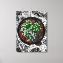 Search for bright colours canvas prints Black