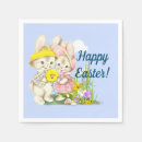 Search for vintage easter bunny napkins Flower