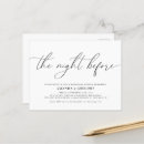 Search for rehearsal dinner postcards The night before