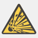 Search for explosive stickers Hazard