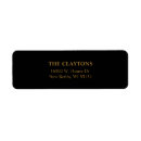 Search for simple black return address labels Modern