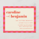 Search for hot pink and orange wedding invitations Unique