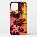 Search for tropical sunset iphone cases Red