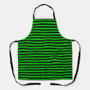 Search for green black stripe aprons Pattern