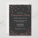 Search for glitter engagement party invitations Rose gold glitter