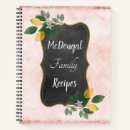 Search for blank recipe books Pink