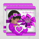 Search for african american princess baby shower invitations Purple