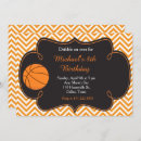 Search for orange basketball invitations Kids