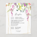 Search for programs for wedding menus Watercolor