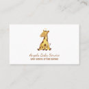 Search for wildlife business cards Giraffe