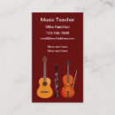 Search for violin teacher business cards Simple
