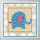 Search for elephant nursery art Blue