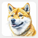 Search for japanese shiba inu stickers Watercolor