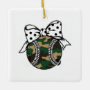 Search for cute softball christmas tree decorations Sporty