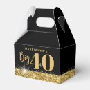 Search for 60th birthday favour boxes Black and gold