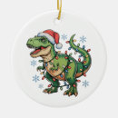 Search for dinosaur santa christmas tree decorations Xmas