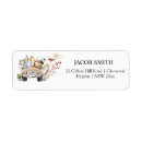 Search for wild animal return address labels Jungle safari