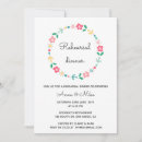 Search for wreath rehearsal dinner invitations Simple
