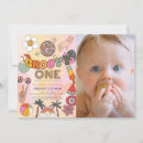 Search for groovy 1st birthday invitations Girl