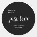 Search for elopement stickers Nothing fancy just love